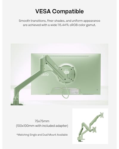 Image of Pixio PX246 Wave Mint Green 24 inch 120Hz Refresh Rate FHD 1080p Resolution IPS Panel 4ms GTG Response Time Gaming Monitor with Adaptive Sync