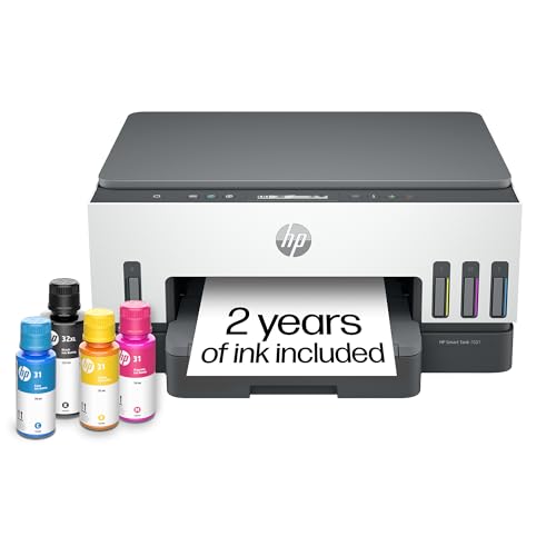 HP Smart Tank 7001 Wireless All-in-One Ink Tank Printer, Scanner, Copier with 2 years of ink...
