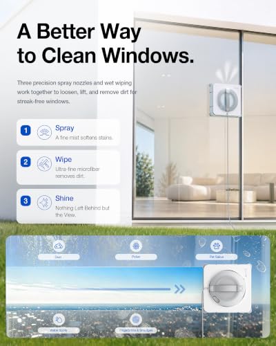 Image of ECOVACS WINBOT W2S PRO Window Cleaning Robot, 10,000Pa Suction
