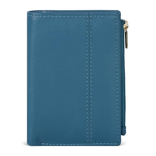 Image of Oak Leathers Wallet For Women Full Grain Leather - Small RFID Coin Purse Credit Card & ID Holder for Ladies,Bifold Wallets for Teenager | Small