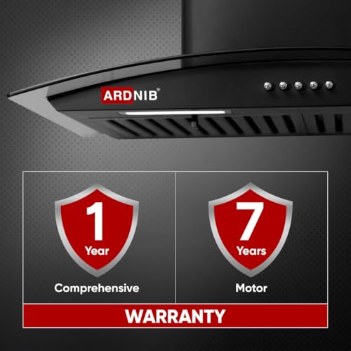 Image of 60 cm 1250 m /hr Wall Mounted Kitchen Chimney (SLEEK BK 60, Push Button, Baffle Filter, Black) - 7 Years Motor Warranty | Proudly Made in India (Push Button, Baffle Filter)