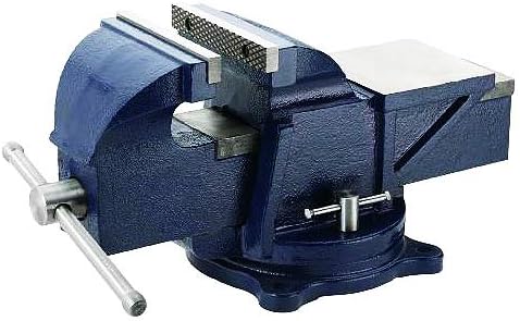 XtremepowerUS Heavy Duty Bench Vise Clamp Tabletop Swivel Locking Steel Base (4")