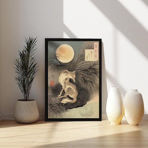 Impression sur toile Yoshitoshi pleine lune d'une finition artistique - 6