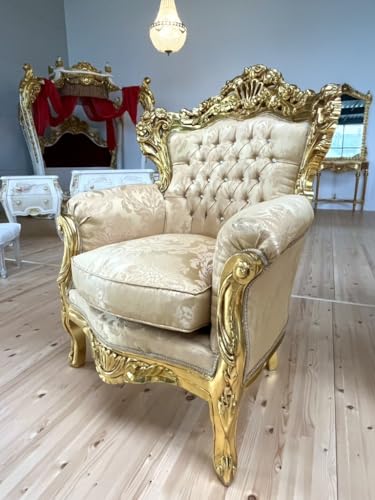 Sofa Set French Louis Style in Gold Finish Retro Baroque Rococo Style Couch Set for Home Decor for Hotel Lobby Decor – Bild 8