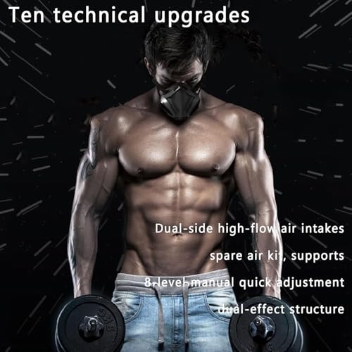 Masque d'entraînement pour augmenter le souffle et rompre la fatigue cardio
