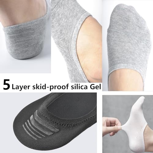 Image of DIBAOLONG Womens No Show Socks Non Slip Flat Boat Line Low Cut Socks (6-12 Packs)