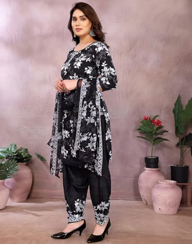 Image of Yashika Unstiched Crepe dress materials | Crepe Salwar Suit for women with dupatta | suit material for women unstitched