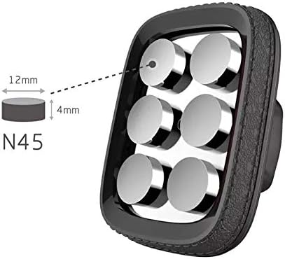 Internal view of the Oli CT213 Car Magnetic Phone Holder showing 6 N45 neodymium magnets