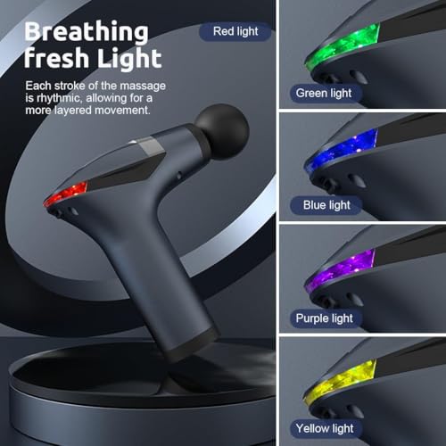 Image of Body Back Massage Gun 12 Levels Strength Massager Gun for Pain Relief with 4 Attachment Heads for Home & Extender Handle & Massager Belt for Pain Relief (Multi M-G-SL-887)