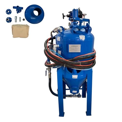 Yokoma Industry Dry Wet Sandblaster Kit High-Pressure Refurbishing Sandblasting Machine Dry Wet Durable Sand Blaster Kit with Metal Nozzle 620-Type Abrasive Sandblasting Machine, Pneumatic Way