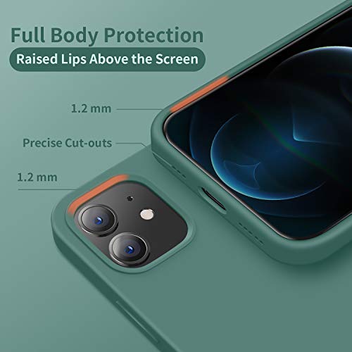 Cordking Designed for iPhone 12 Case/iPhone 12 Pro Case, Midnight Green - image 3