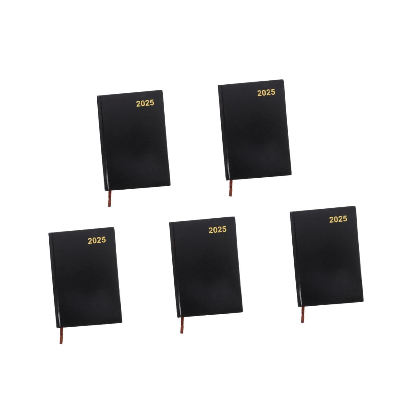Angoily 5 Pezzi Planner Accademico Settimanale Mensile e Giornaliero Agenda Organizzatore Compatto e Leggero per Ufficio e Scuola Design Minimalista Nero