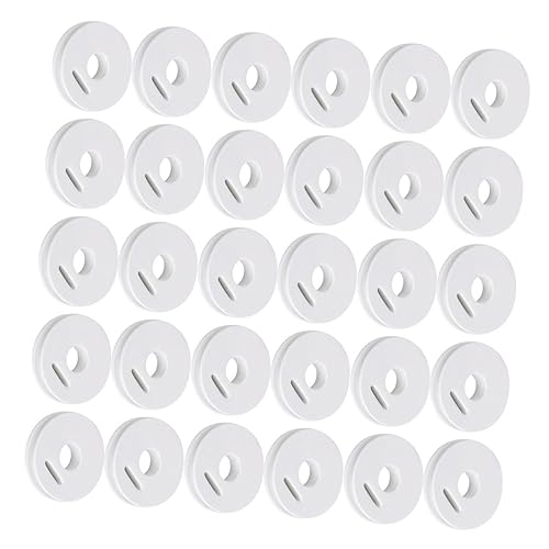 DECOMELODY 100Pcs Fishing Spool Winding Wheel Lightweight Fishing Line Bobbin Simple Round Design for Easy Use for Fishing Tackle and Gear Thickness