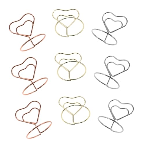 Operitacx 30piezas De Notas Forma De Corazón Soportes para Tarjetas De Lugar Soportes para Números De Mesa para Bodas Fiestas y Cumpleaños