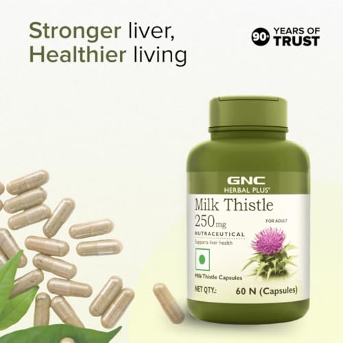 GNC Milk Thistle 250mg 60 Capsules - Image 3