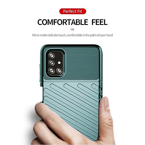 Image of Shockproof Back Cover Case for Samsung Galaxy M51 4G | 360 Degree Protection | Protective Design | Anti-Scratch Tough Slim TPU Case for Samsung Galaxy M51 4G (Green)
