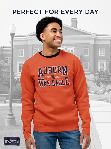 JanSport NCAA Officially Licensed Rival Crew Sweatshirt, Long Sleeve Graphic Pullover for Men & Women, Cotton-Polyester Blend Featuring Collegiate Design & Easy-On Style for Game Days, or Travel - image 2
