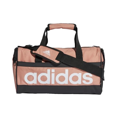 Adidas Mixte Essentials Linear Duffel Bag, Wonder Clay/White, XS