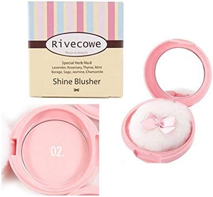 Amazon Rivecowe リブコイ ブラッシャー 鮮やかなカラーとパール感が混じり ふんわりで可愛い頬 ほお 演出 やわらかい感触の パウダーが肌にムラなく密着し思い通りの肌印象を演出します 02リブコイブラッシャーピンク Rivecowe フェイスパウダー 通販