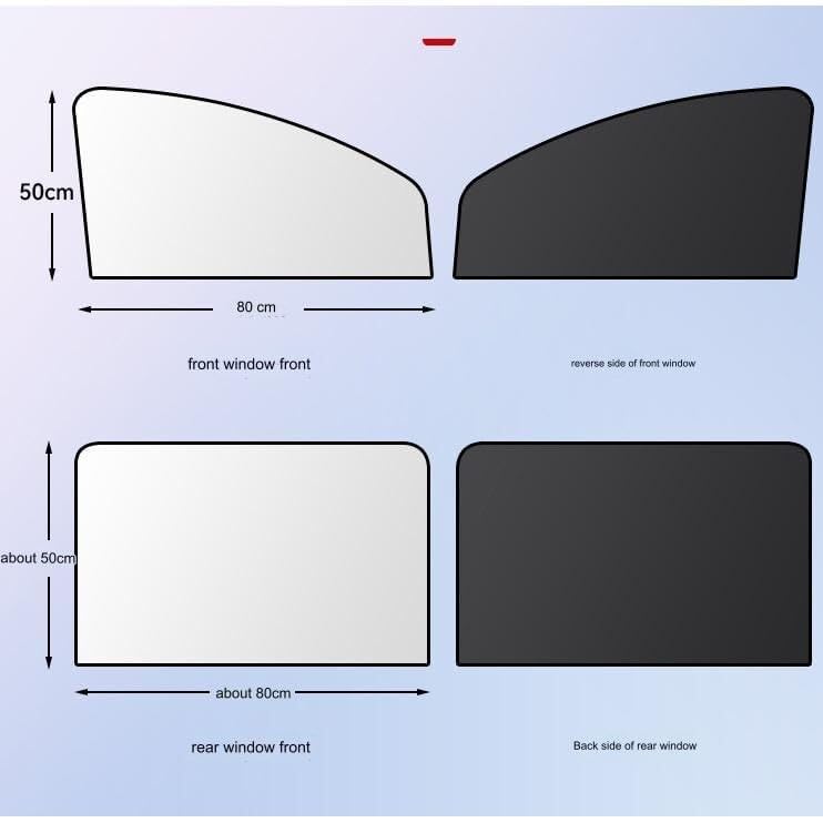 Tendine Tendine parasole laterali per auto con protezione UV, adatte ai bambini, per Toyota Auris 3/5 porte E150 E180 2006-2019, 1 posteriore(‎B Main+Auxiliary)