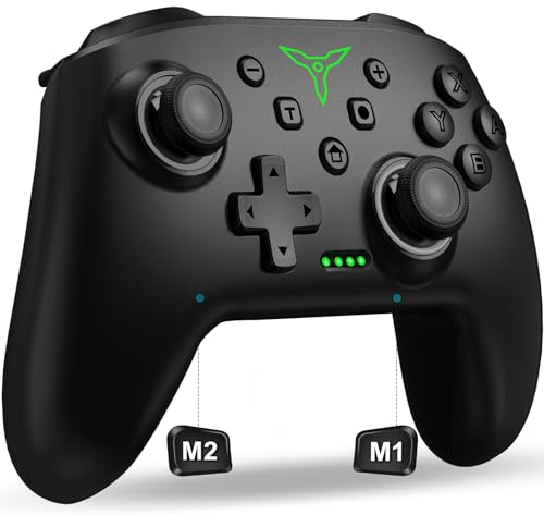 switch controller wireless switch controller compatible with switch controllerswitch 2switch liteoled wireless switch controllers work with iosandroidpc with rgb light programmable turbo amp wakeup