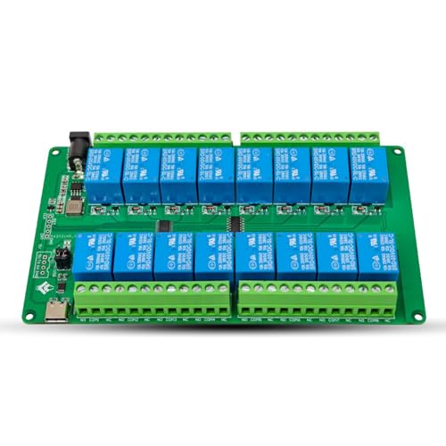 Module de relais USB ESP32 à 16 canaux pour contrôle de port série PC