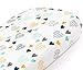 COSMOPLUS Bassinet Sheet Set 2 Pack Stretch Fitted Craddle Fitted Sheets for Bassinet Pads/Mattress, for Boys Girls,Unisex,Ultra Soft,Heart Pattern