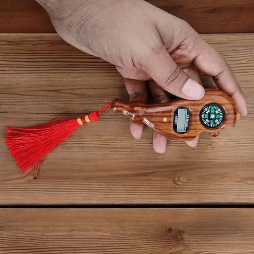 Image of Digital Tally Counter with Compass naam jap Counter Finger Counter for Pooja Meditation Prayer Japa Mala (Tan)