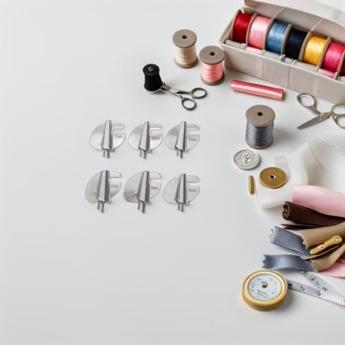 Kit de 6 pies prensatelas para dobladillo enrollado miniatura 4