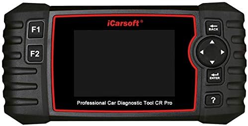iCarsoft CR Pro Professional Multi-System Multi-Brand Car Diagnostic Tool Scanner incl. Battery Tester, Read and Clear Engine, Transmission, Airbag, ABS Trouble Codes