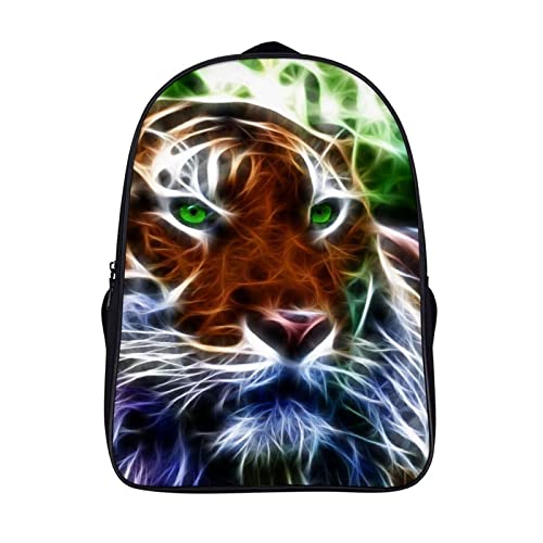 Sac à dos tigre au style cool pour adolescents : grand cartable de mode robuste 40x28x16cm