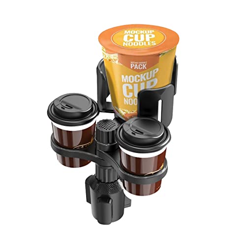 3 in 1 Car Cup Holder Expander with Adjustable Base
