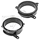 tomzz Audio 2834-005 Lautsprecherringe Adapter Halterungen kompatibel mit Mercedes E-Klasse W210 Fronttür für 165mm DIN Lautsprecher