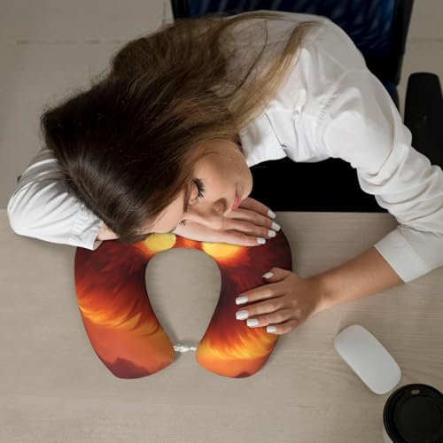 Almohada en forma de U de espuma viscoelástica 30x25 cm miniatura 6