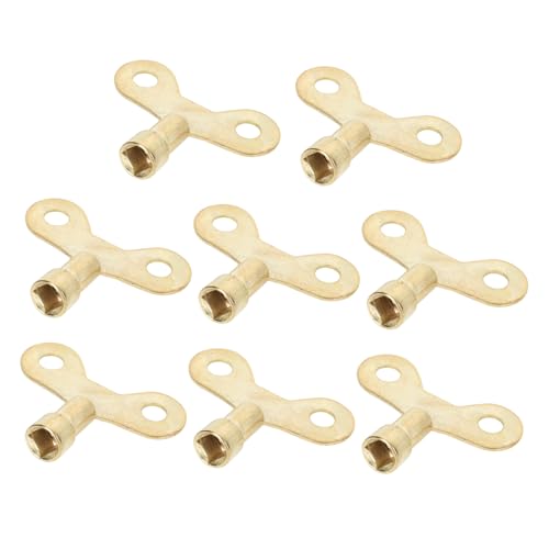 DECOMELODY 10 pezzi Chiavi per Valvole Radiatore in Strumento per Sfiato Aria Termosifoni Resistente e Duraturo con Foro per Facile Trasporto Compatibile e Adatto Utilizzo Quotidiano