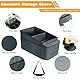 Cozary Autositz Organizer, Auto Organizer Kinder für Spielzeug, Bücher, Snacks, Organizer Auto Rücksitz Kinder mit Becherhaltern und Netztaschen, Rücksitz Organizer Zusammenklappbar, Dunkelgrau