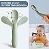 6 Pack Baby Spoons, First Stage Spoons, Shorter Length for Self Feeding, 6+ Months, Baby Training Spoons, Food Grade Silicone, Dishwasher Safe & Boil-proof #3