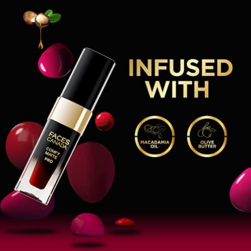 Image of FACESCANADA Comfy Matte Pro Liquid Lipstick - Frisky Brown 13, 5.5 ml | 10HR Longstay | Intense Color | Macadamia Oil & Olive Butter Infused | Lightweight Super Smooth | No Dryness | No Alcohol