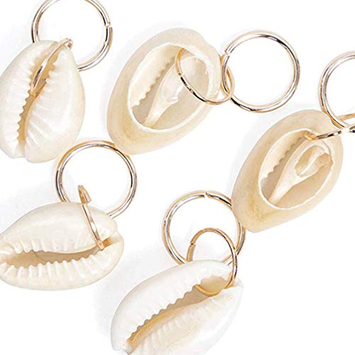 Pixnor 120 peças de anéis de joia de cabelo, joias Dreadlock de alumínio, pingentes de metal, punhos