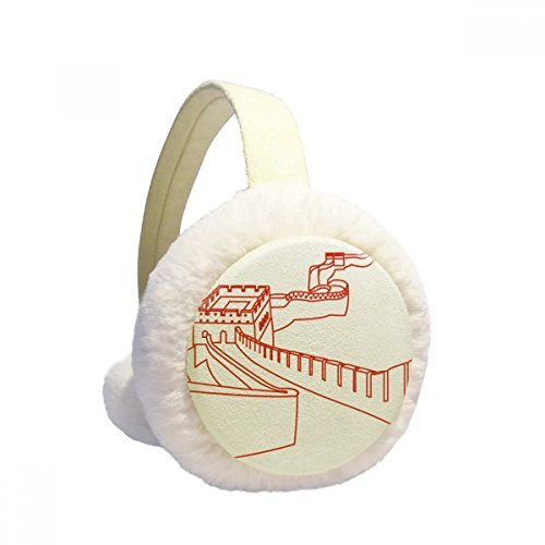 Orejeras de invierno rojas de felpa suave un regalo práctico para frío