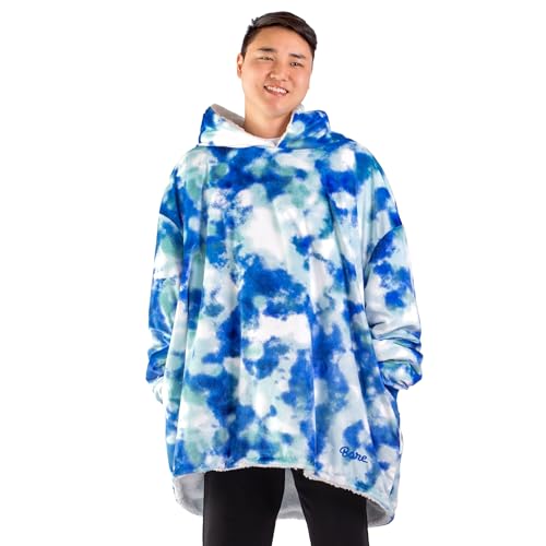 Image of Bare Home Wearable Blanket Hoodie - Soft Plush Sherpa - Warm and Cozy - Oversized Wearable Blanket