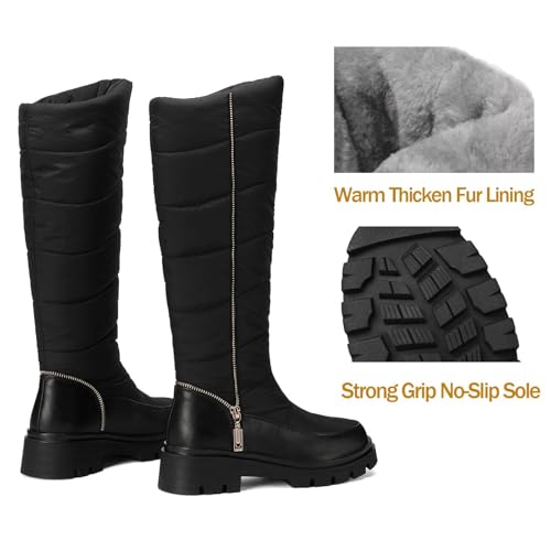 Botas de invierno robustas y elegantes de media pantorrilla para frío 3