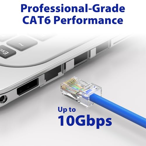 Conectores RJ45 Pass Through CAT6 UTP 200 unidades miniatura 4