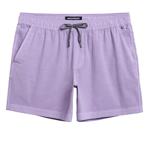 Image of maamgic Men's 5 inch Inseam Shorts Pull-On Relaxed Fit Comfort Stretch Short Shorts with Pocket