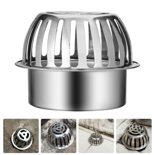 Colador para fregadero de acero inoxidable con tapa tipo domo miniatura 3