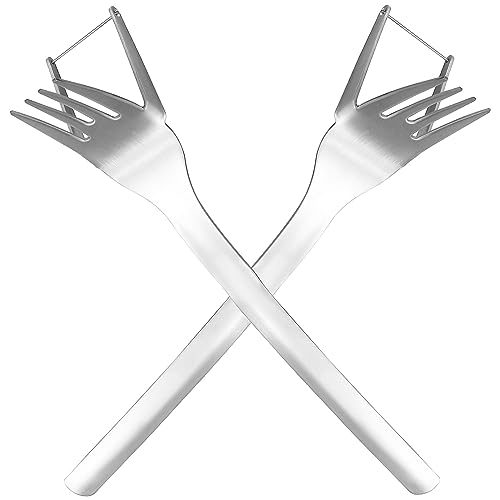 Luxshiny 2pezzi Affetta Anguria in Acciaio Resistente Utensile Da Cucina Per Tagliare Frutta e Infilzare Fette