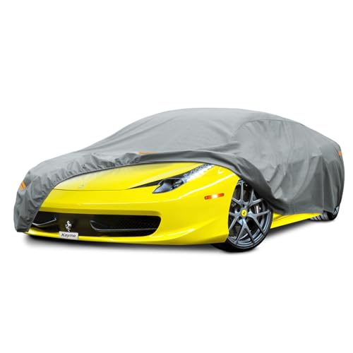 Image of Kayme Heavy Duty Car Cover Custom Fit Ferrari 458 Italia (2009-2015) Waterproof All Weather for Automobiles, Full Exterior Covers Sun Rain UV Protection.（Deliver About 3-10 Days）
