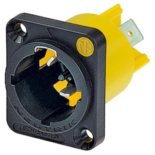 Neutrik NAC3MPX Powecon Tru1 Appliance Inlet Connector 1/4-Inch Flat Tab Terminals