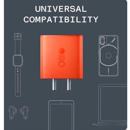 Image of CMF by Nothing 65W GaN 3A Multiport PD Charger, Compatible with Nothing Phones, Orange