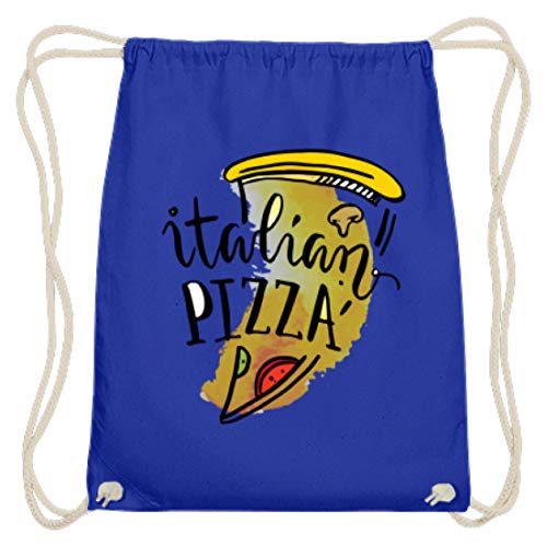 Hochwertige Baumwoll Gymsac - Italian Pizza - Italienische Pizza Food Lover Motiv - Schlichtes Und Witziges Design